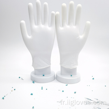 Gants de protection de la sécurité des ménages White Nitrile